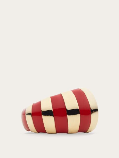 FERRAGAMO Two tone ring - Size 50