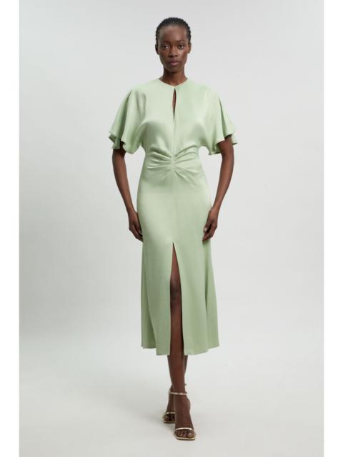KAREN MILLEN Viscose Satin Crepe Woven Maxi Dress