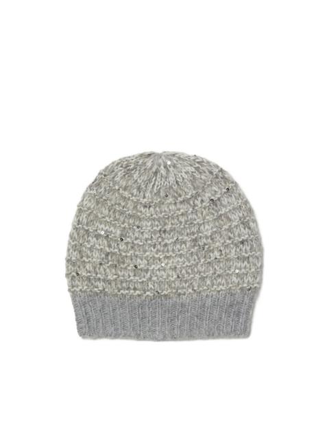 PESERICO sequin-embellished ribbed hat