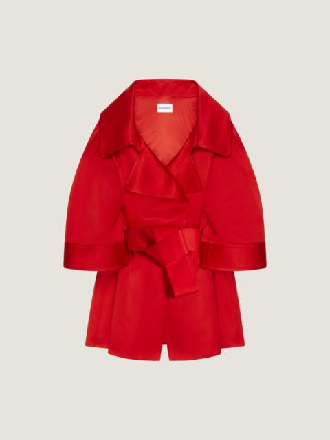 Givenchy SHORT COAT IN SATIN