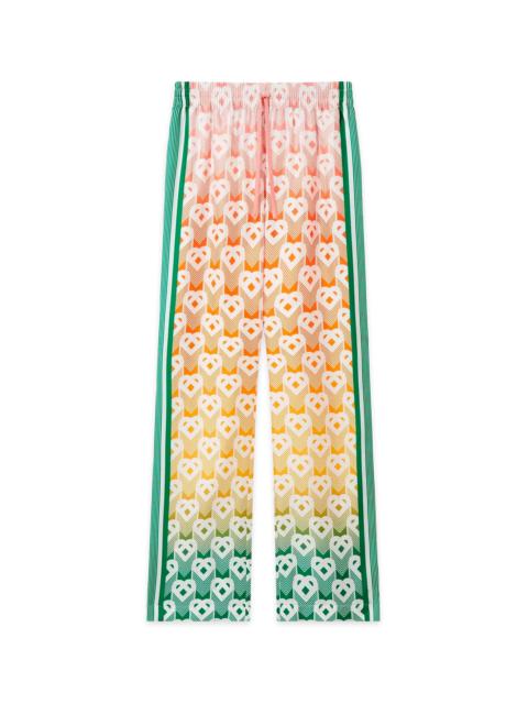 CASABLANCA Gradient Heart Monogram Wide Leg Trousers