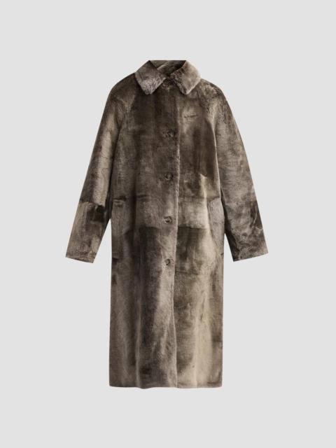 Yves Salomon Women's Manteau Shearling Coat - Alpes