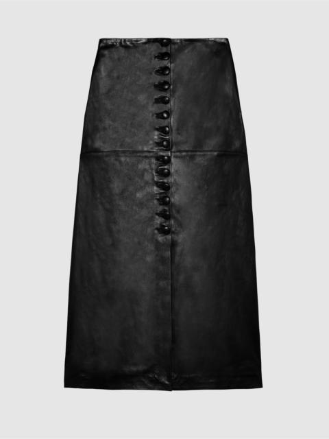 LIBEROWE LEATHER MAHA MIDI SKIRT