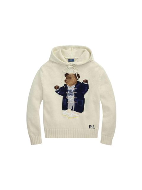 Polo Ralph Lauren Polo Ralph Lauren Bear Long Sleeve Hood Pullover Parchment Cream
