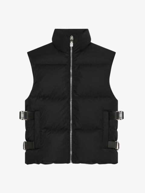 Givenchy SLEEVELESS PUFFER JACKET WITH METALLIC DETAILS