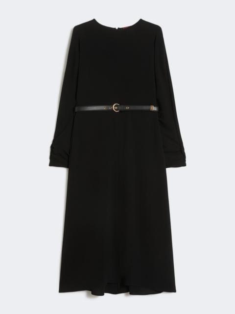 Max Mara VALIDO Cady flared dress - BLACK