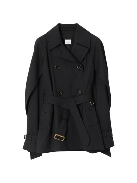 Wool Blend Trench Jacket