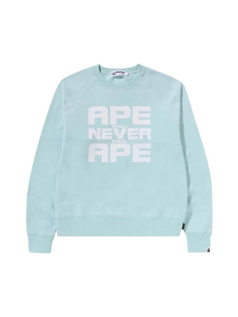 BAPE Ape Shall Never Kill Ape Crewneck 'Sax'