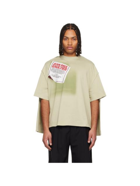 Jean Paul Gaultier Green 'The Gaultier Label' Double T-shirt