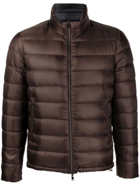 reversible zip-up padded jacket