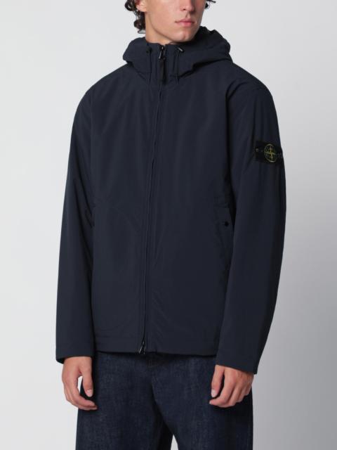 Stone Island Navy blue hooded jacket