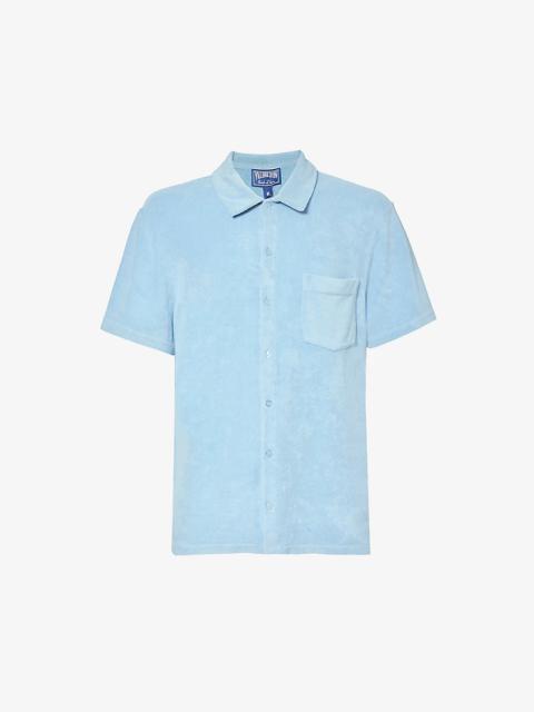 Charli brand-embroidered cotton-blend polo shirt