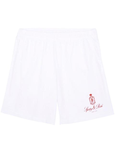 Sporty & Rich Vendome cotton track shorts