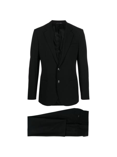 single-breasted wool suit