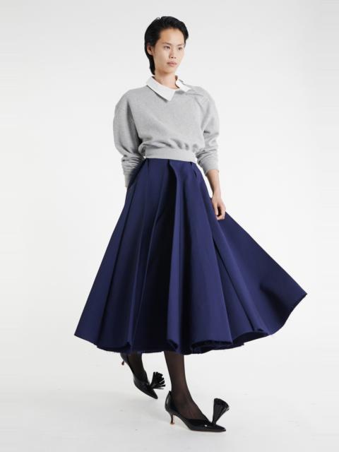 A.W.A.K.E. MODE PLEATED SKIRT NAVY