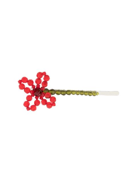 Simone Rocha crystal beaded daisy hair clip