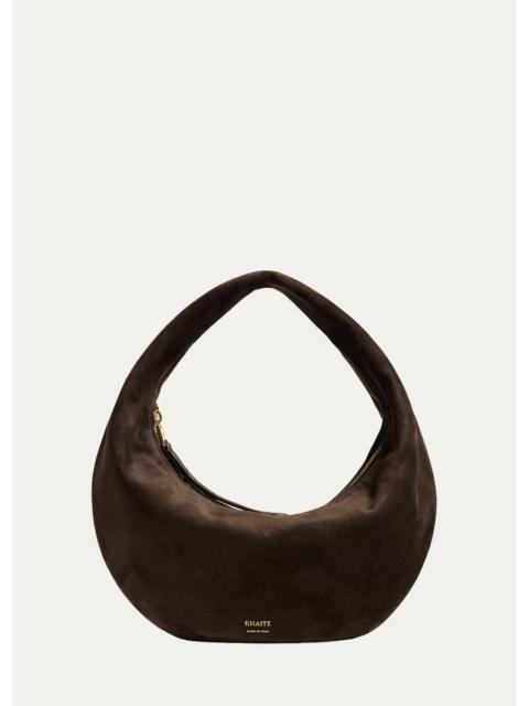 KHAITE Olivia Mini Suede Hobo Bag
