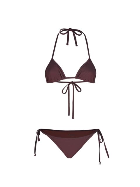 THE ATTICO DARK BROWN BIKINI