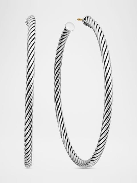 DAVID YURMAN Cablespira Hoop Earrings, 2"