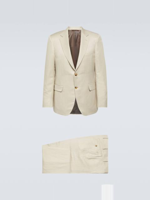 Linen and silk suit