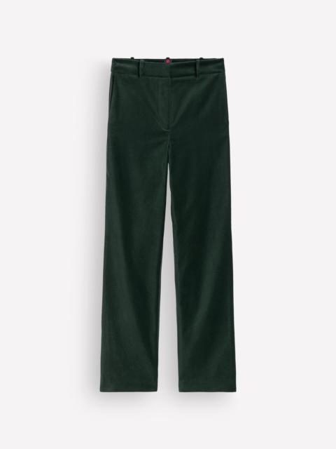 BODEN Canonbury Velvet Pants-Midnight Emerald