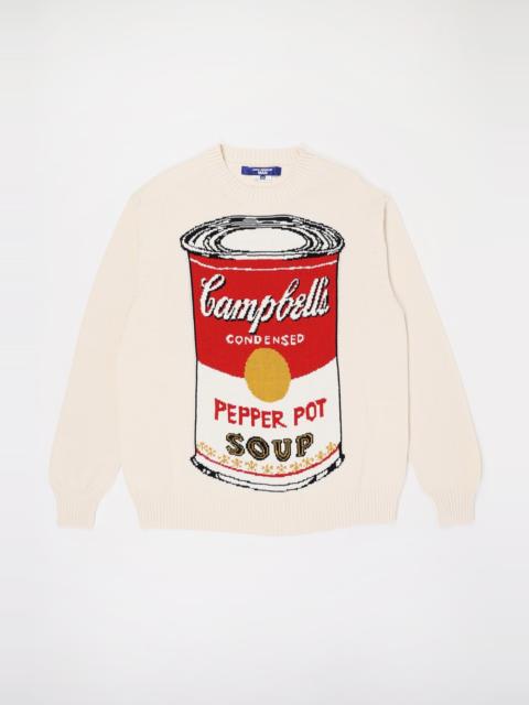 Junya Watanabe MAN ANDY WARHOL COTTON INTARSIA JUMPER - OFF-WHITE