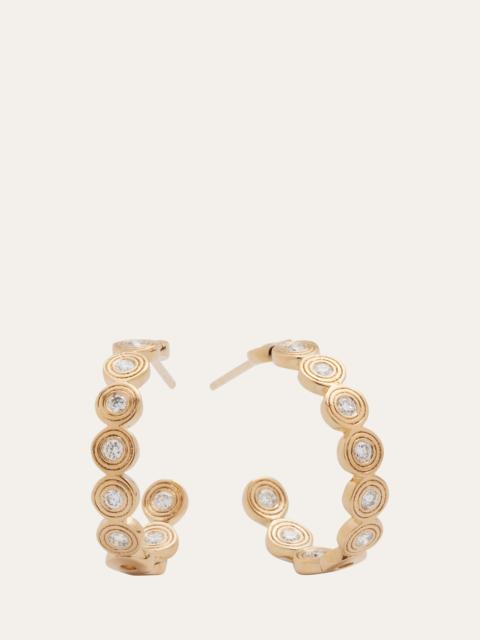 SYDNEY EVAN 14k Gold Fluted Diamond Earrings