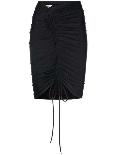 BALENCIAGA gathered stretch mini skirt