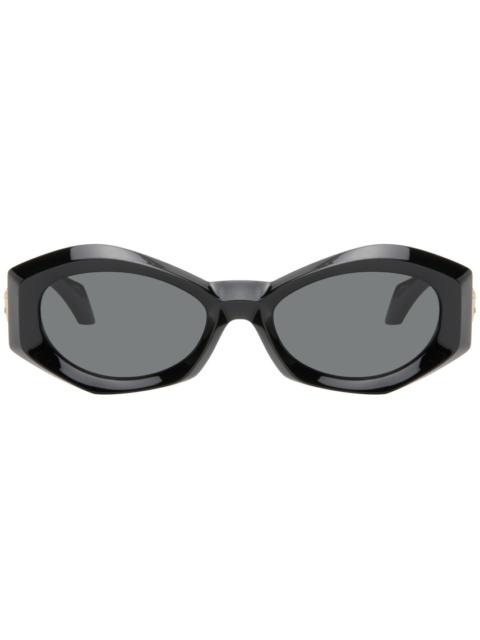 VERSACE Black Medusa Plaque Irregular Sunglasses