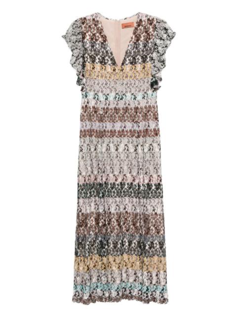 Missoni v-neck midi dress