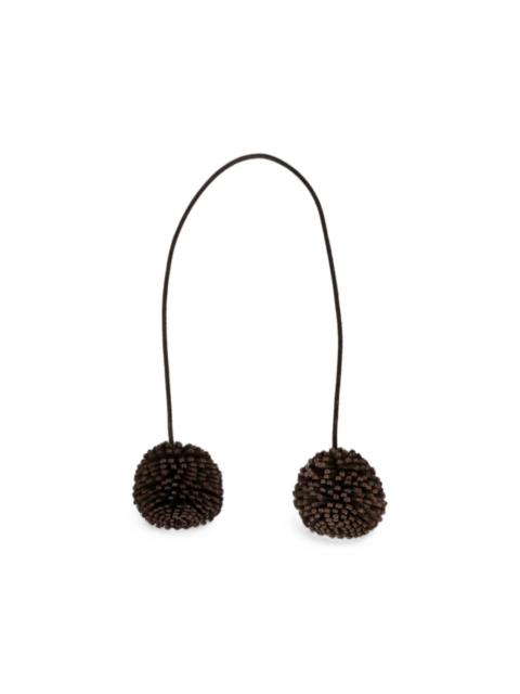 DRAGON DIFFUSION pom-pom leather charm
