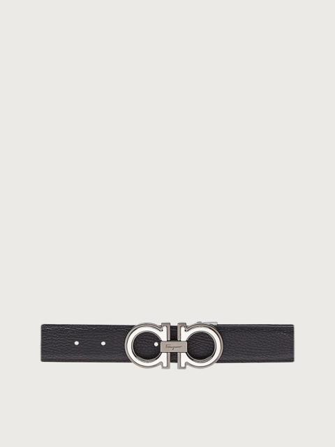 Reversible and adjustable Gancini belt