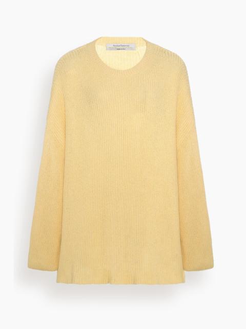 Another Tomorrow Draped Crew Knit in Sun