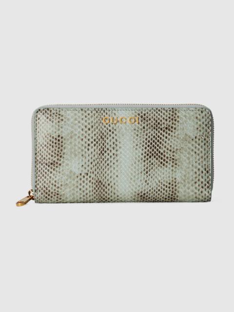 GUCCI Zip around python wallet with Gucci script
