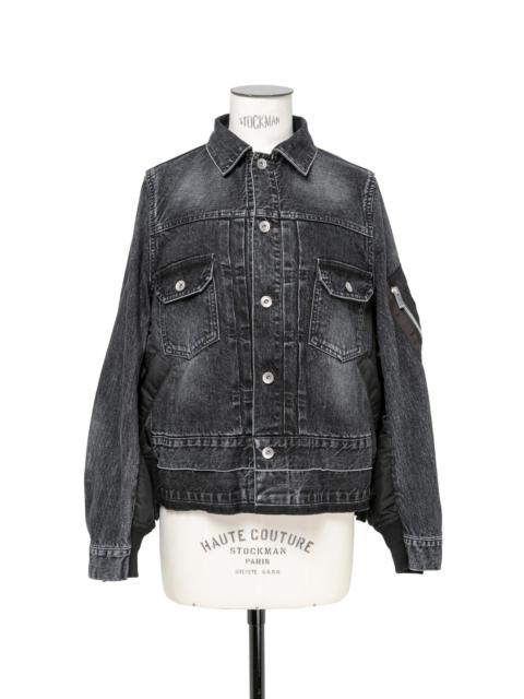 sacai Denim x Nylon Twill Jacket