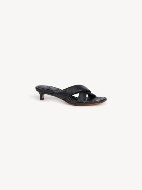 KENZO 'KENZONATSU' kitten heel sandals in leather