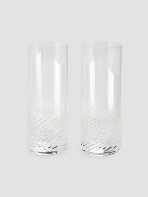 Brunello Cucinelli Set of Two Dry Spirit Glasses in Murano Glass - Transparent