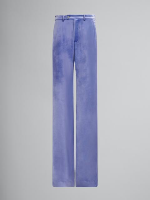 Marni PURPLE VELVET TROUSERS