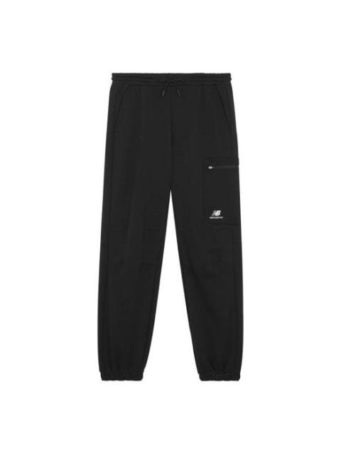 New Balance New Balance Logo Fleece Striped Joggers 'Black' 6LB42123-BK