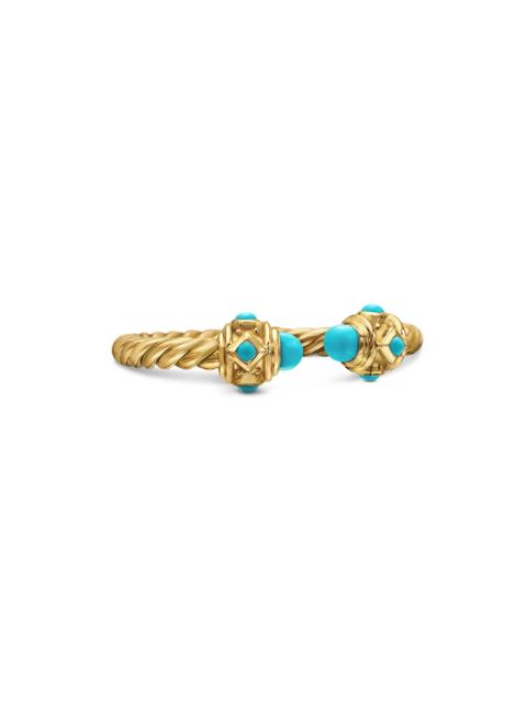 DAVID YURMAN Women's Renaissance Ring in 18K Yellow Gold - Turquoise