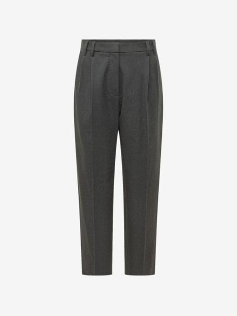 Brunello Cucinelli pleated tapered trousers