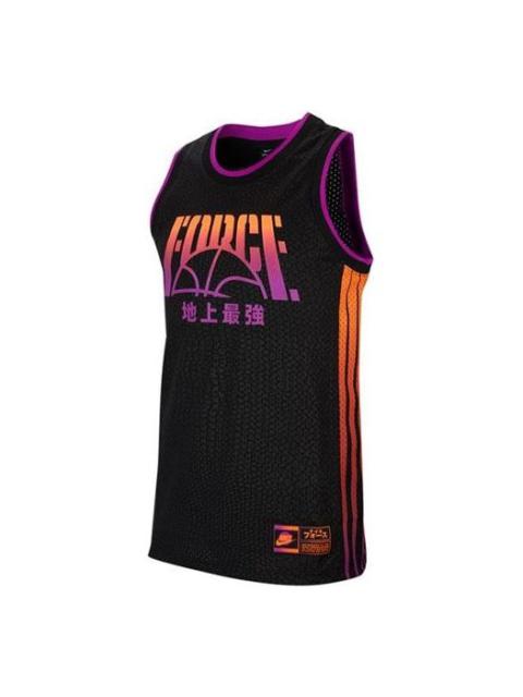 Nike Nike KMA Basketball Sports Knit Breathable Sports Jersey Black CU1730-010