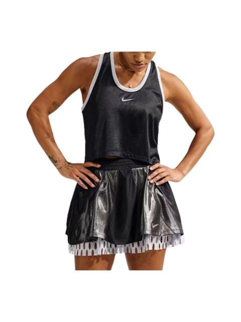 Nike (WMNS) Nike Court x Naomi Osaka Slam Tank Top 'Black Metallic Silver' IW8571-010