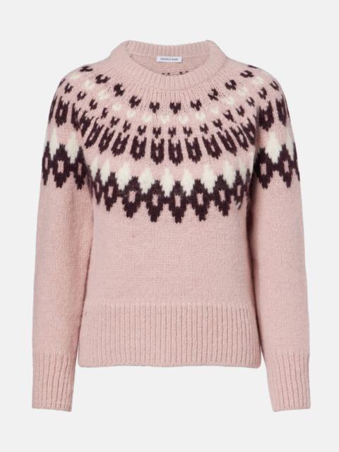 VERONICA BEARD Anne Fair Isle wool-blend sweater