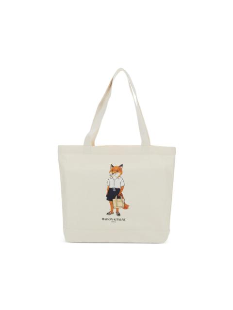Maison Kitsuné Fox-print tote bag