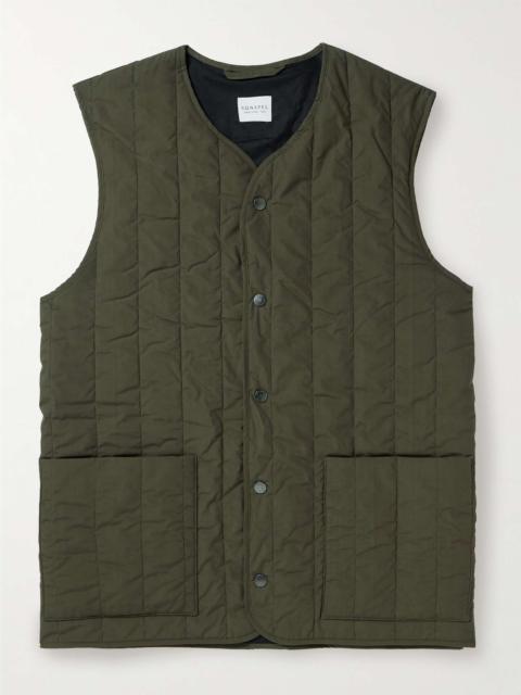 Sunspel Quilted Cotton Gilet