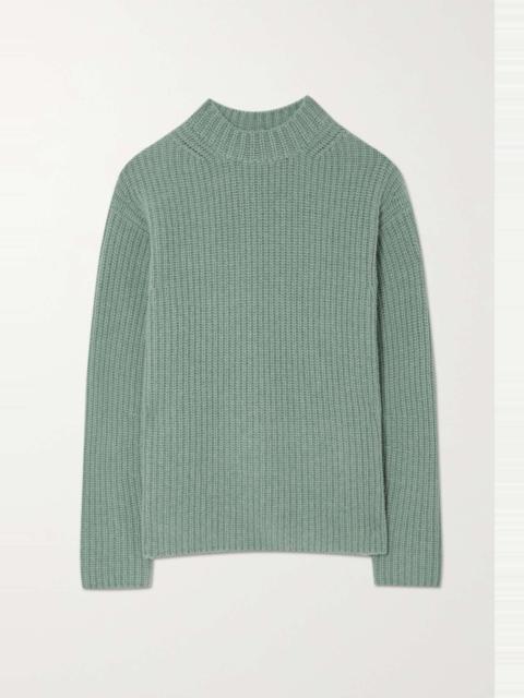 Ribbed wool and yak-blend sweater