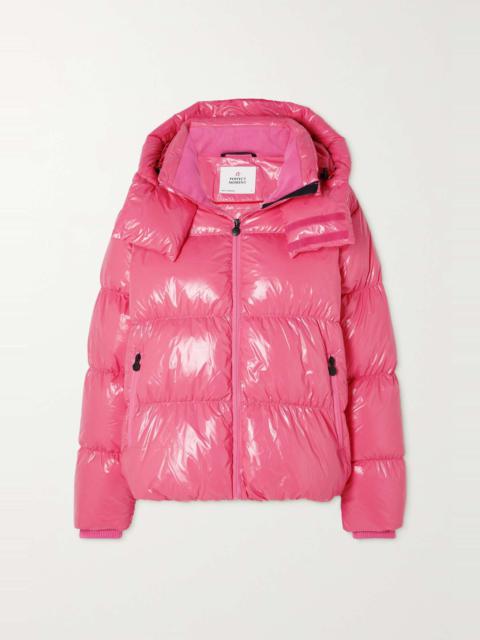PERFECT MOMENT January hooded quilted glossed-shell down ski jacket
