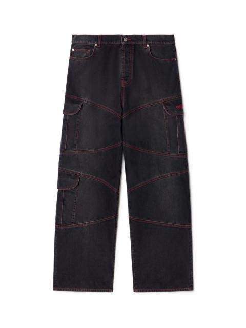 Off-White Script Samurai Straight Jeans