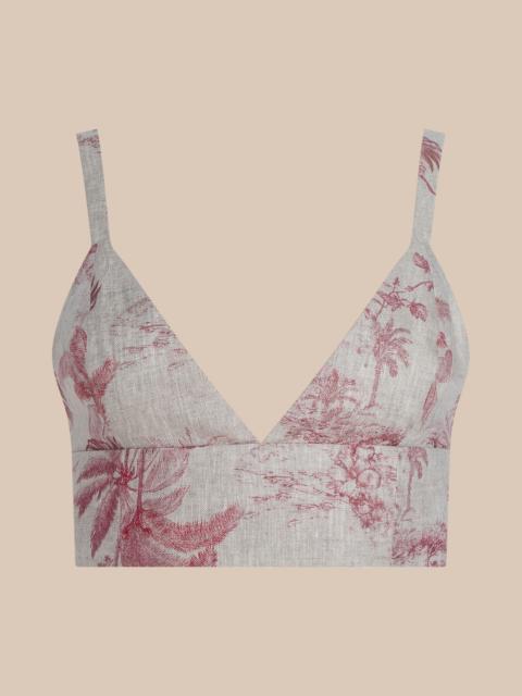L'AGENCE Kaori Linen Bralette Top